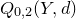 upper Q Subscript 0 comma 2 Baseline left parenthesis upper Y comma d right parenthesis
