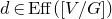 d element of upper E f f left parenthesis left bracket upper V divided by upper G right bracket right parenthesis