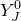 upper Y Subscript upper J Superscript 0
