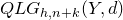 upper Q upper L upper G Subscript h comma n plus k Baseline left parenthesis upper Y comma d right parenthesis