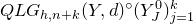 upper Q upper L upper G Subscript h comma n plus k Baseline left parenthesis upper Y comma d right parenthesis Superscript ring Baseline left parenthesis upper Y Subscript upper J Superscript 0 Baseline right parenthesis Subscript j equals 1 Superscript k