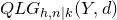 upper Q upper L upper G Subscript h comma n vertical bar k Baseline left parenthesis upper Y comma d right parenthesis