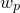 w Subscript p