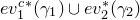 e v 1 Superscript c Superscript asterisk Baseline left parenthesis gamma 1 right parenthesis union e v 2 Superscript asterisk Baseline left parenthesis gamma 2 right parenthesis
