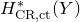 upper H Subscript normal upper C normal upper R comma normal c normal t Superscript asterisk Baseline left parenthesis upper Y right parenthesis
