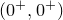 left parenthesis 0 Superscript plus Baseline comma 0 Superscript plus Baseline right parenthesis