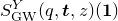 upper S Subscript upper G upper W Superscript upper Y Baseline left parenthesis q comma bold italic t comma z right parenthesis left parenthesis bold 1 right parenthesis