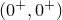 left parenthesis 0 Superscript plus Baseline comma 0 Superscript plus Baseline right parenthesis