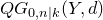 upper Q upper G Subscript 0 comma n vertical bar k Baseline left parenthesis upper Y comma d right parenthesis