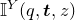double struck upper I Superscript upper Y Baseline left parenthesis q comma bold italic t comma z right parenthesis