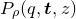 upper P Subscript rho Baseline left parenthesis q comma bold italic t comma z right parenthesis