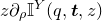 z partial differential Subscript rho Baseline double struck upper I Superscript upper Y Baseline left parenthesis q comma bold italic t comma z right parenthesis