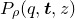 upper P Subscript rho Baseline left parenthesis q comma bold italic t comma z right parenthesis