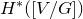 upper H Superscript asterisk Baseline left parenthesis left bracket upper V divided by upper G right bracket right parenthesis