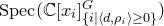 upper S p e c left parenthesis double struck upper C left bracket x Subscript i Baseline right bracket Subscript StartSet i vertical bar left angle bracket d comma rho Sub Subscript i Subscript right angle bracket greater than or equals 0 EndSet Superscript upper G Baseline right parenthesis