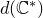 d left parenthesis double struck upper C Superscript asterisk Baseline right parenthesis