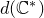 d left parenthesis double struck upper C Superscript asterisk Baseline right parenthesis