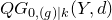 upper Q upper G Subscript 0 comma left parenthesis g right parenthesis vertical bar k Baseline left parenthesis upper Y comma d right parenthesis