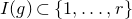 upper I left parenthesis g right parenthesis subset of StartSet 1 comma ellipsis comma r EndSet