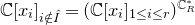 double struck upper C left bracket x Subscript i Baseline right bracket Subscript i not an element of ModifyingAbove upper I With caret Baseline equals left parenthesis double struck upper C left bracket x Subscript i Baseline right bracket Subscript 1 less than or equals i less than or equals r Baseline right parenthesis Superscript double struck upper C Super Subscript upper R Super Superscript asterisk
