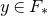 y element of upper F Subscript asterisk
