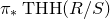 pi Subscript asterisk Baseline upper T upper H upper H left parenthesis upper R divided by upper S right parenthesis