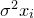 sigma squared x Subscript i