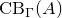 upper C upper B Subscript normal upper Gamma Baseline left parenthesis upper A right parenthesis