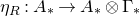 eta Subscript upper R Baseline colon upper A Subscript asterisk Baseline right arrow upper A Subscript asterisk Baseline circled times normal upper Gamma Subscript asterisk Baseline