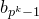 b Subscript p Sub Superscript k Subscript minus 1