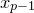 x Subscript p minus 1