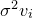 sigma squared v Subscript i
