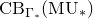 upper C upper B Subscript normal upper Gamma Sub Subscript asterisk Baseline left parenthesis normal upper M normal upper U Subscript asterisk Baseline right parenthesis