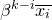 beta Superscript k minus i Baseline x Subscript i Baseline overbar