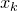 x Subscript k