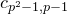 c Subscript p squared minus 1 comma p minus 1