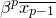 beta Superscript p Baseline x Subscript p minus 1 Baseline overbar
