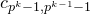 c Subscript p Sub Superscript k Subscript minus 1 comma p Sub Superscript k minus 1 Subscript minus 1