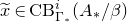 x overtilde element of upper C upper B Subscript normal upper Gamma Sub Subscript asterisk Superscript i Baseline left parenthesis upper A Subscript asterisk Baseline divided by beta right parenthesis