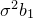 sigma squared b 1