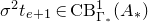 sigma squared t Subscript e plus 1 element of upper C upper B Subscript normal upper Gamma Sub Subscript asterisk Superscript 1 Baseline left parenthesis upper A Subscript asterisk Baseline right parenthesis
