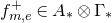 f Subscript m comma e Superscript plus Baseline element of upper A Subscript asterisk Baseline circled times normal upper Gamma Subscript asterisk