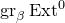 g r Subscript beta Baseline upper E x t Superscript 0
