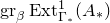 g r Subscript beta Baseline upper E x t Subscript normal upper Gamma Sub Subscript asterisk Superscript 1 Baseline left parenthesis upper A Subscript asterisk Baseline right parenthesis