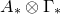 upper A Subscript asterisk Baseline circled times normal upper Gamma Subscript asterisk