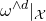 omega Superscript and d Baseline vertical bar Subscript script upper X Baseline