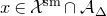 x element of script upper X Superscript normal s normal m intersection script upper A Subscript normal upper Delta