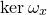 kernel omega Subscript x