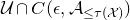 script upper U intersection upper C left parenthesis epsilon comma script upper A Subscript less than or equals tau left parenthesis script upper X right parenthesis Baseline right parenthesis