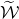 script upper W overtilde